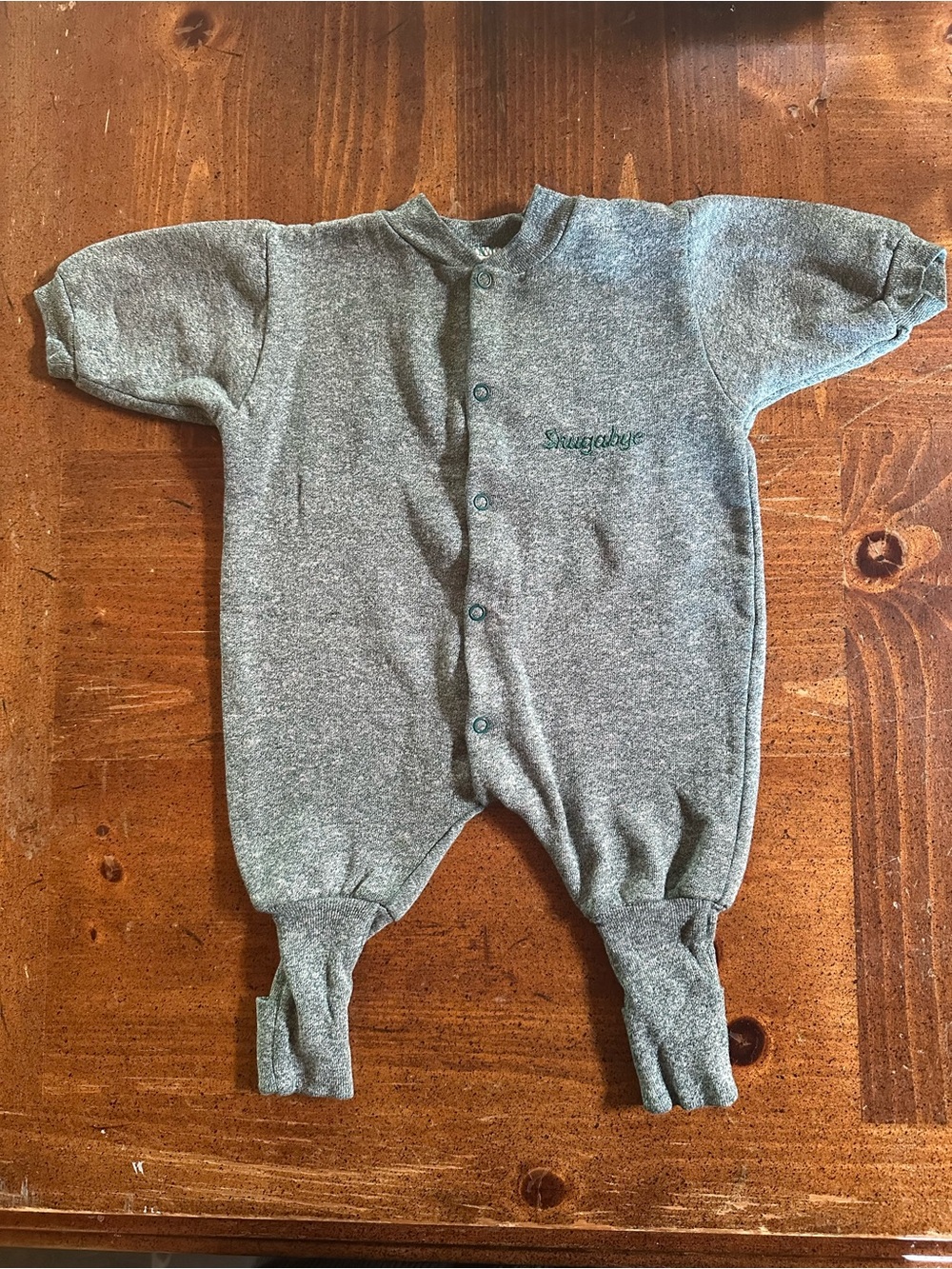 Snugabye Green Baby One-Piece Romper